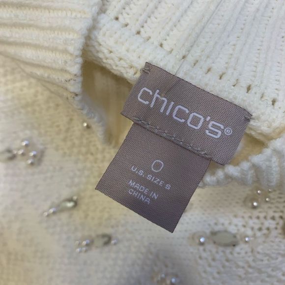 CHICOS || Gorgeous Beaded Sweater - Picture 7 of 8